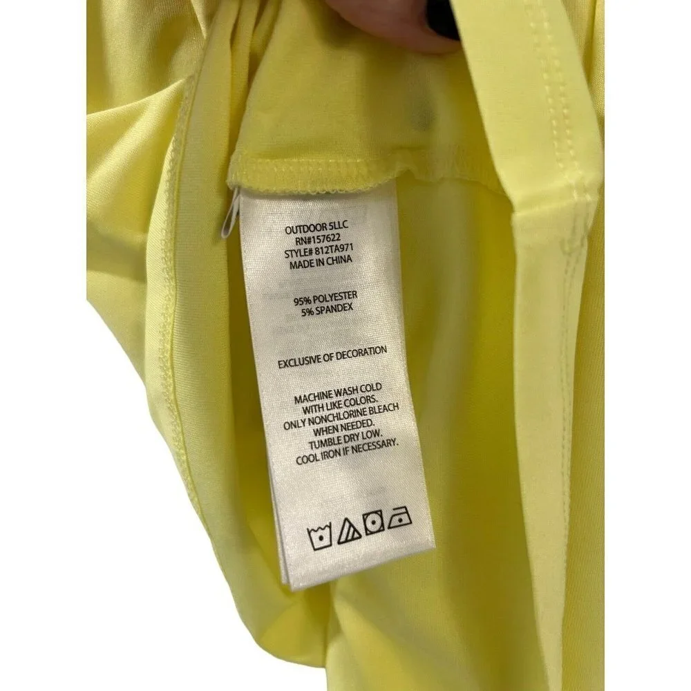 Eddie Bauer Girls Trail Twist Tank Top Yellow Medium NWT